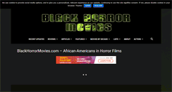 Desktop Screenshot of blackhorrormovies.com