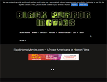 Tablet Screenshot of blackhorrormovies.com